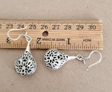 Load image into Gallery viewer, Moroccan Berber Filigree Sterling Silver Dangle Earrings silver 925,Berber Jewelry,sliver Earrings,Dangle &amp; Drop
