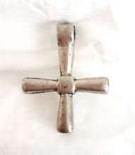 Load image into Gallery viewer, Antique Ethiopian Christian silver cross pendant,Amulet pendant,Genuine old neckcross,Good silver,Boho jewelry
