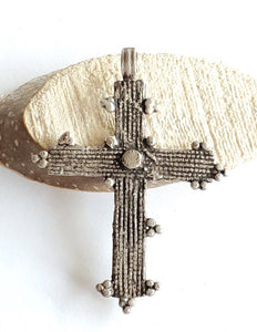 Antique Silver Filigree Ethiopian Orthodox Coptic Cross pendant,Amulet Hinged pendant,Genuine old neckcross ,Good silver,Boho jewelry