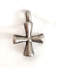 Load image into Gallery viewer, Antique Ethiopian Christian silver cross pendant,Amulet pendant,Genuine old neckcross,Good silver,Boho jewelry
