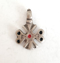 Load image into Gallery viewer, unique 2 Moroccan Berber Pendants 925 Silver Beads, Hand Crafted Silver, Ethnic Tribal Jewelry, Jewelry Making
