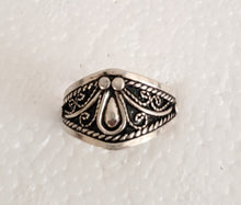 Load image into Gallery viewer, Moroccan Hand Made sterling silver 925 Berber Ring size 10,Ethnic Rings ,Tribal Jewelry, Moroccan Rings, Berber Jewelry
