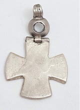 Load image into Gallery viewer, Antique Ethiopian Christian silver cross pendant,ethnic Ethiopian,cross pendant,Orthodox cross, lost wax, great patina, religion
