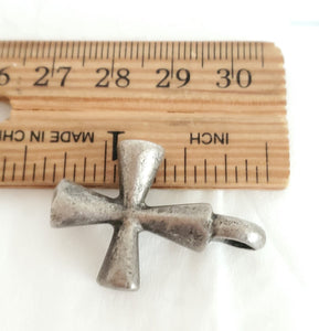 Antique Ethiopian Christian silver cross pendant,Amulet pendant,Genuine old neckcross,Good silver,Boho jewelry