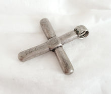 Load image into Gallery viewer, Antique Ethiopian Christian silver cross pendant,Amulet pendant,Genuine old neckcross,Good silver,Boho jewelry
