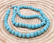 Load image into Gallery viewer, African 24&#39;&#39; Old Ethiopian Venetian Blue padre beads,Blue Glass,Trade Beads ,African Trade Beads,
