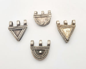 4 Antique Ethiopian Silver amulets Prayer Boxes Phallic Pendants,Hand Crafted Silver,Ethnic Jewelry,Tribal Jewelry,