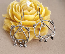 Load image into Gallery viewer, Moroccan Berber Filigree Sterling Silver Dangle Earrings silver 925,Berber Jewelry,sliver Earrings,Dangle &amp; Drop
