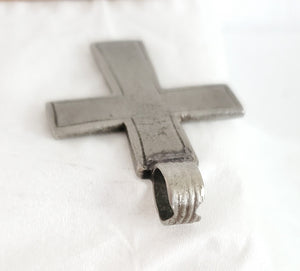 Antique Ethiopian Christian silver cross pendant,Amulet pendant,Genuine old neckcross,Good silver,Boho jewelry