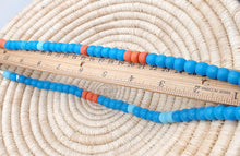 Load image into Gallery viewer, African 22&#39;&#39; Old Ethiopian Venetian Blue padre beads, Blue Glass,Trade Beads, African Trade Beads,
