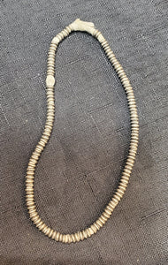 Antique Ethiopian 1 strand of silver Heishi Anklet 1930s ,collectible silver, Ethnic silver Beads ,Jewelry Supplies Beads