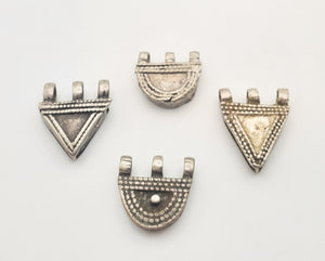 4 Antique Ethiopian Silver amulets Prayer Boxes Phallic Pendants,Hand Crafted Silver,Ethnic Jewelry,Tribal Jewelry,