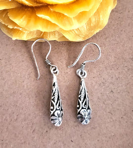 Moroccan Berber Filigree Sterling Silver Dangle Earrings silver 925,Berber Jewelry,sliver Earrings,Dangle & Drop