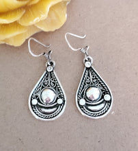 Load image into Gallery viewer, Traditional Old Silver Tuareg hoop earrings Ethnic Tribal,Ethnic Jewelry,sliver Earrings,Dangle &amp; Drop Earrings,Tribal Jewelry,
