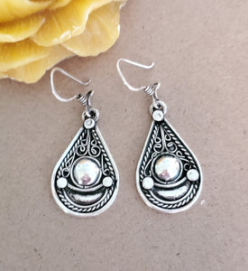 Traditional Old Silver Tuareg hoop earrings Ethnic Tribal,Ethnic Jewelry,sliver Earrings,Dangle & Drop Earrings,Tribal Jewelry,