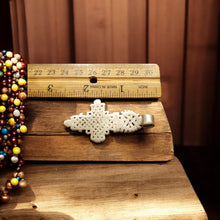 Load image into Gallery viewer, Antique Ethiopian Coptic Christian Cross Maria Theresa silver coin Pendant 
