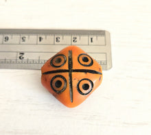 Load image into Gallery viewer, Antique Moroccan 1 Simulated AMBER bead Phenolic resin Antiqued Amber Resin Bead
