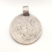 Load image into Gallery viewer, Antique 1 Birr, 1895,Lion Of Judah Emperor Menelik II Coin Medallion Pendant
