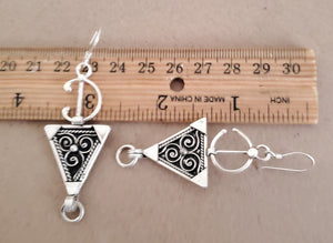 Moroccan Berber Sterling Silver Dangle Earrings silver 925,Berber Jewelry,sliver Earrings,Dangle & Drop Earrings,