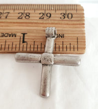 Load image into Gallery viewer, Antique Ethiopian Christian silver cross pendant,Amulet pendant,Genuine old neckcross,Good silver,Boho jewelry
