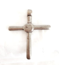 Load image into Gallery viewer, Antique Ethiopian Christian silver cross pendant,Amulet pendant,Genuine old neckcross,Good silver,Boho jewelry
