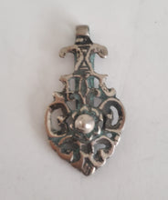 Load image into Gallery viewer, Moroccan Berber Old traditional silver pendant, Berber Talisman, Berber Jewelry, African Jewelry, Moroccan Jewelry, Berber Ethnic,
