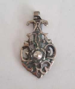 Moroccan Berber Old traditional silver pendant, Berber Talisman, Berber Jewelry, African Jewelry, Moroccan Jewelry, Berber Ethnic,