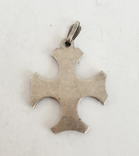 Load image into Gallery viewer, Ethiopian Christian 925 silver Coptic cross pendant ,silver cross, religious cross, Ethiopian Cross, Coptic Cross, ethiopian Silver
