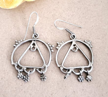 Load image into Gallery viewer, Moroccan Berber Filigree Sterling Silver Dangle Earrings silver 925,Berber Jewelry,sliver Earrings,Dangle &amp; Drop
