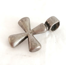 Load image into Gallery viewer, Antique Ethiopian Christian silver cross pendant,Amulet pendant,Genuine old neckcross,Good silver,Boho jewelry
