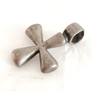 Antique Ethiopian Christian silver cross pendant,Amulet pendant,Genuine old neckcross,Good silver,Boho jewelry