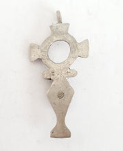 Load image into Gallery viewer, Moroccan handmade Tuareg silver cross pendant, Ethnic Tribal, Tuareg Silver, Sahara jewelry, Ethnic Jewelry, Tribal Jewelry
