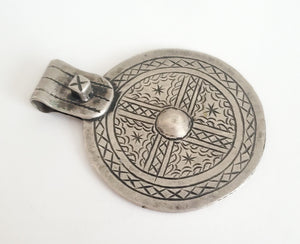 Berber Sahara Pendant 925 Silver Moroccan , Ethnic Tribal, silver Pendant, Berber Jewelry, Moroccan Pendant, Talisman Pendant