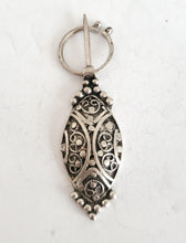 Load image into Gallery viewer, Moroccan Berber Old traditional silver pendant, Berber Talisman, Berber Jewelry, African Jewelry, Moroccan Jewelry, Berber Ethnic,
