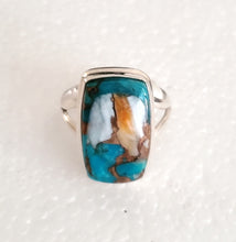 Load image into Gallery viewer, Sterling Silver Native American Turquoise Ring size 10
