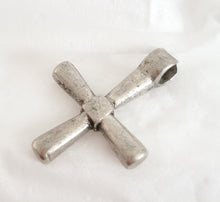 Load image into Gallery viewer, Antique Ethiopian Christian silver cross pendant,Amulet pendant,Genuine old neckcross,Good silver,Boho jewelry
