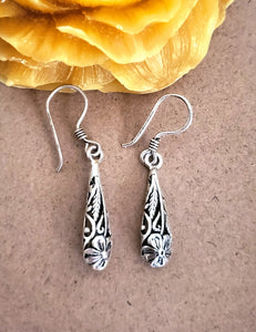 Moroccan Berber Filigree Sterling Silver Dangle Earrings silver 925,Berber Jewelry,sliver Earrings,Dangle & Drop