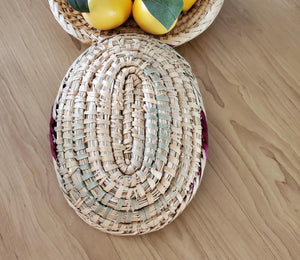 African Ethiopian handwoven Round bread or fruit basket,African Art, Décor Baskets,Wicker Basket, Straw Basket ,Wall Boho Decor