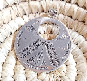 Berber Sahara Pendant 925 Silver Moroccan , Ethnic Tribal, silver Pendant, Berber Jewelry, Moroccan Pendant, Talisman Pendant