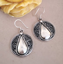 Load image into Gallery viewer, Traditional Old Silver Tuareg hoop earrings Ethnic Tribal,Ethnic Jewelry,sliver Earrings,Dangle &amp; Drop Earrings,Tribal Jewelry,
