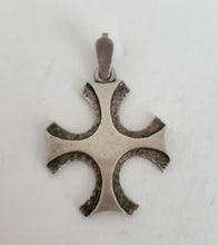 Load image into Gallery viewer, Ethiopian Christian 925 silver Coptic cross pendant ,silver cross, religious cross, Ethiopian Cross, Coptic Cross, ethiopian Silver
