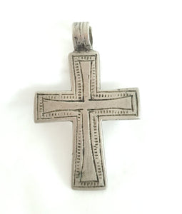 Antique Ethiopian Christian silver cross pendant,Amulet pendant,Genuine old neckcross,Good silver,Boho jewelry