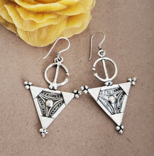 Load image into Gallery viewer, Moroccan Berber Sterling Silver Dangle Earrings silver 925,Berber Jewelry,sliver Earrings,Dangle &amp; Drop Earrings,
