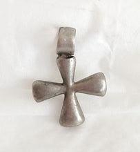 Load image into Gallery viewer, Antique Ethiopian Christian silver cross pendant,Amulet pendant,Genuine old neckcross,Good silver,Boho jewelry
