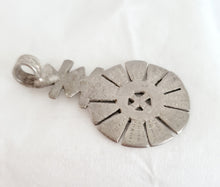 Load image into Gallery viewer, Antique Unique Ethiopian Christian silver pendant,Christian silver,Antique Pendant, Ethnic Tribal,Handmade,Ethiopian Jewelry
