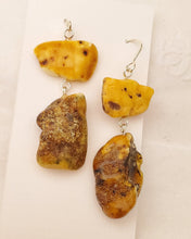 Load image into Gallery viewer, Baltic amber Earrings ,Dangle &amp; Drop Earrings, Natural Baltic amber, Polished amber, Genuine amber, Amber beads, Gemstone earrings
