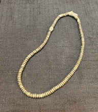 Load image into Gallery viewer, Antique Ethiopian 1 strand of silver Heishi Anklet 1930s ,collectible silver, Ethnic silver Beads ,Jewelry Supplies Beads
