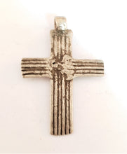 Load image into Gallery viewer, Antique Ethiopian Christian silver cross pendant,ethnic Ethiopian,cross pendant,Orthodox cross, lost wax, great patina, religion
