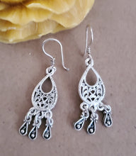 Load image into Gallery viewer, Traditional Old Silver Tuareg hoop earrings Ethnic Tribal,Ethnic Jewelry,sliver Earrings,Dangle &amp; Drop Earrings,Tribal Jewelry,
