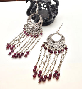 Moroccan Berber Filigree Silver Dangle Earrings silver, Berber Jewelry, sliver Earrings, Dangle & Drop Earrings,